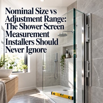 Nominal Size vs Adjustment Range: The Shower Screen Measurement Installers Should Never Ignore