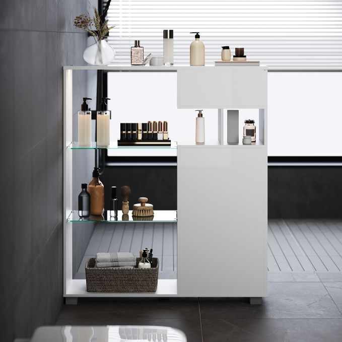 Elegant 1000 x 260mm Storage Unit with Motion Sensor LED Lighting