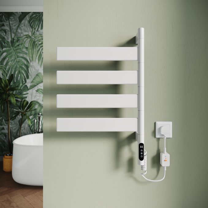 ELEGANT Electric Towel Radiator 700 x 450mm-White-image-YBTR0101-UKEA