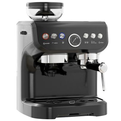 Coffee Machine, with Adjustable Grind, Steamer and Accessories