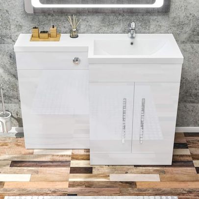 1100 Bathroom Vanity Units with Basin