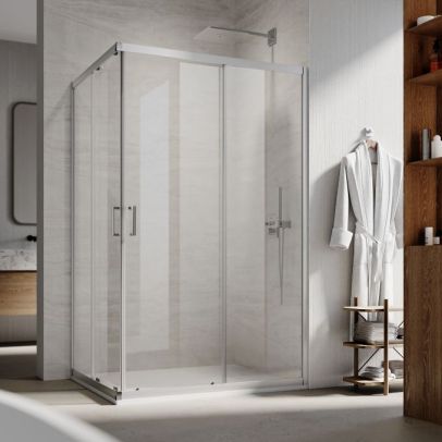 1200 mm Sliding Corner Entry Shower Enclosure