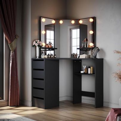 ELEGANT Corner Dressing Table Set