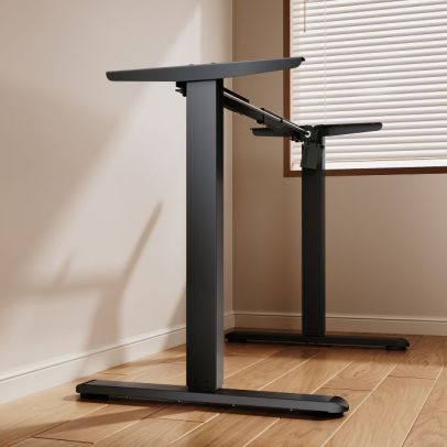 Height Adjustable Electric Standing Desk Frame Black EELT002B