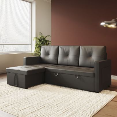 ELEGANT 3 Seater Corner Sofa Bed ELS07B-A+ELS07B-B