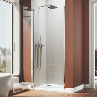 760mm Frameless Pivot Shower Door FPR76