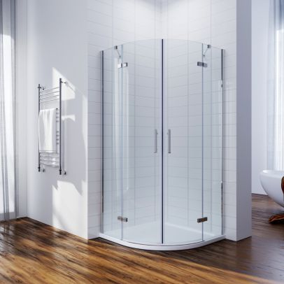 ELEGANT Frameless Quadrant - 6mm - Hinged Shower Enclosure Doors 900X900mm