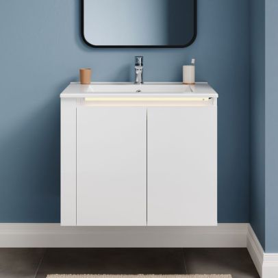 600mm Wall Mounted Bathroom Vanity Unit