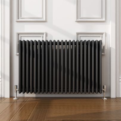 Traditional 600x1010mm Anthracite Victorian Grey Horizontal Radiator