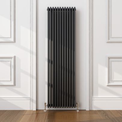Traditional Elegant 1800x560mm Anthracite 2 Column Victorian Grey Vertical Radiator