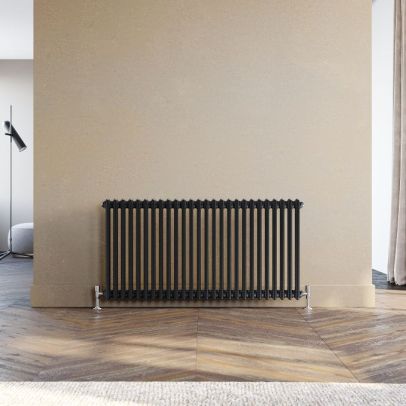Traditional Radiator 600 x 1190 mm Black