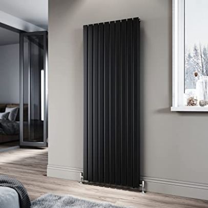 ELEGANT Black Double Panel Radiator 1800 x 680 mm Modern Flat Panel Column Designer Radiator
