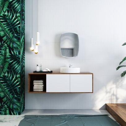 ELEGANT 450x600mm Limited Edition Bathroom Mirror Cabinet Storage Cupboards Stainless Steel