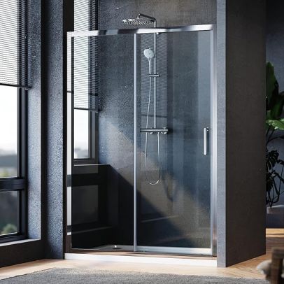 ELEGANT 1600mm Sliding Shower Door Modern Bathroom