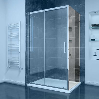 ELEGANT Shower Enclosure Frameless Side Panel 1900mm height
