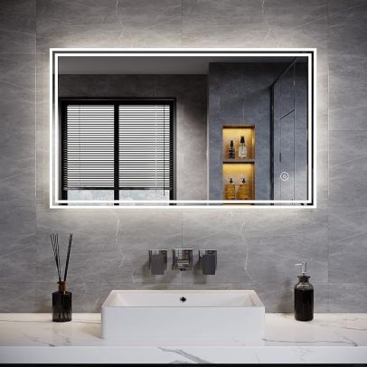 ELEGANT 1000 X 600mm Anti-Fog Bathroom LED Mirror Demister Mirror (Horizontal/Vertical)