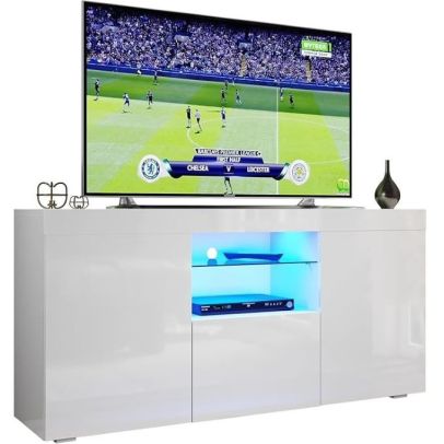 ELEGANT 1350mm Gloss White TV Stands