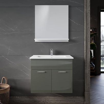 ELEGANT 600X550mm Bathroom Mirror with Shelf