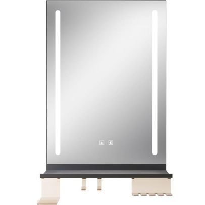 ELEGANT 500 x 700mm Bathroom Mirror with with Removable Shelf YBMB0301+YBMB0102
