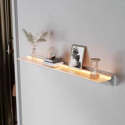 ELEGANT Floating Display Shelf with Led Lights 140*70*800mm