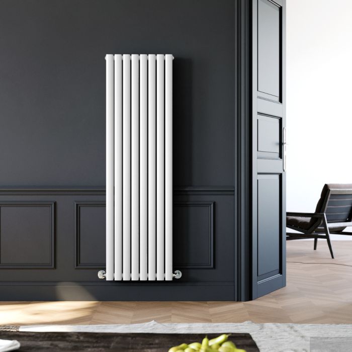 SKY Bathroom Central Heating 1800x472mm Vertical Oval Column Radiator Double Desinger Anthracite - View #4