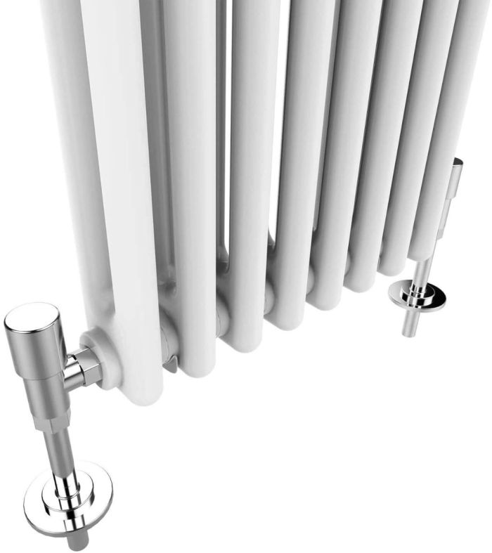 ELEGANT 600x812mm Horizontal White Traditional Cast Iron Style