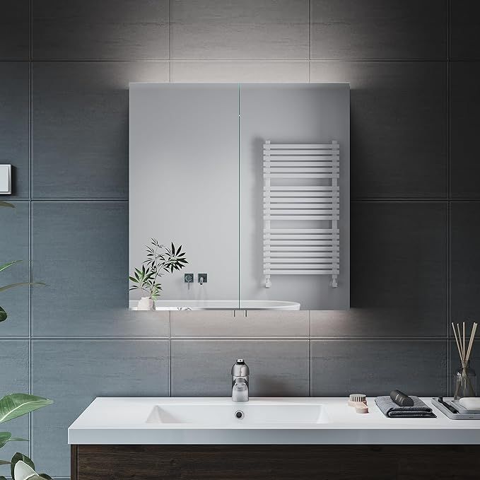 Led bathroom mirror with shaver socket 800x600 store