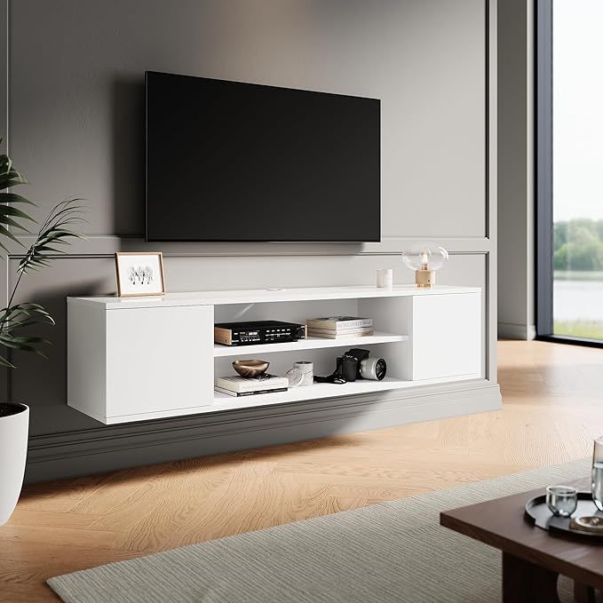 ELEGANT Floating Wall Mount TV Cabinet Unit with Storage