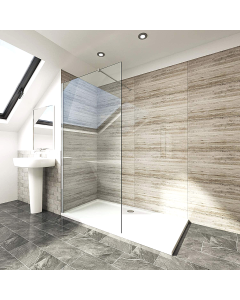 Elegant Walk-In Shower Panel
