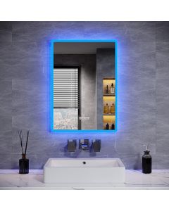 ELEGANT 500 x 700mm Bluetooth Illuminated Bathroom Mirrors with Shaver Socket