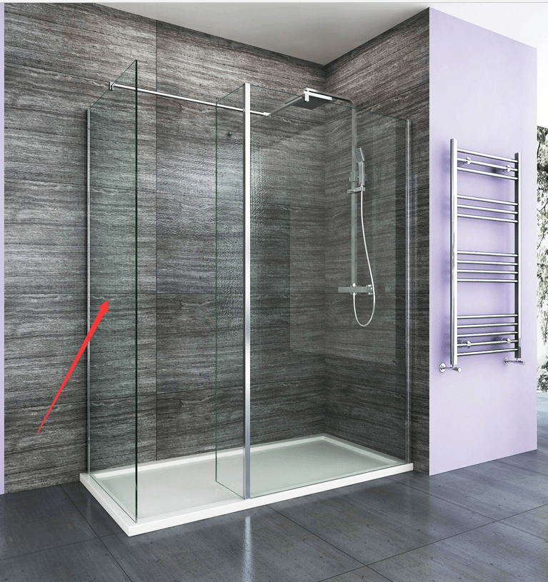 ELEGANT End Panel For 8mm Walk-In Shower Enclosure
