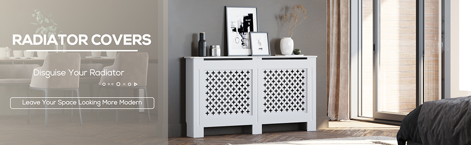 Elegant Radiator Covers | Cabinet For Radiators | White And Anthracite Radiator Covers | Radiator Covers