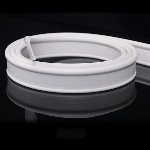 Skip to the end of the images gallery Skip to the beginning of the images gallery ELEGANT Soft Rubber Shower Seal for Folding Bath Screen Enclosure 1.2 metre Long White
