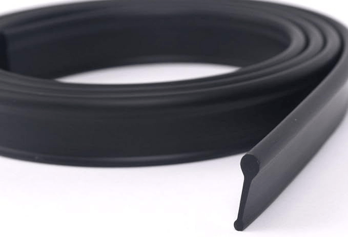 ELEGANT Black Rubber Shower Door Seal for Folding Bath Screen 1200mm