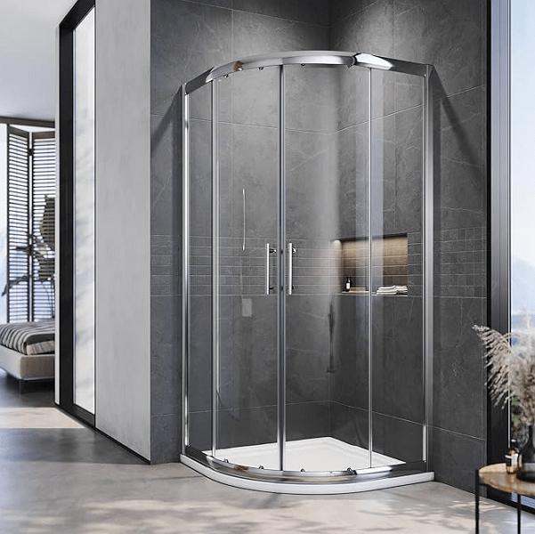 ELEGANT Quadrant/Offset Shower Enclosure with Sliding Doors