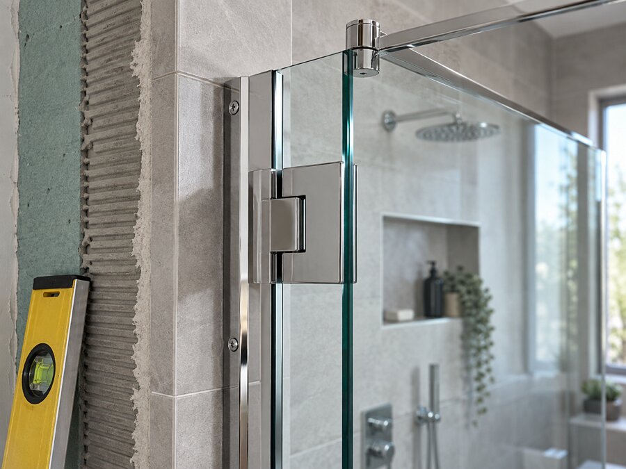 compliant vs non-compliant shower screen installation UK comparison