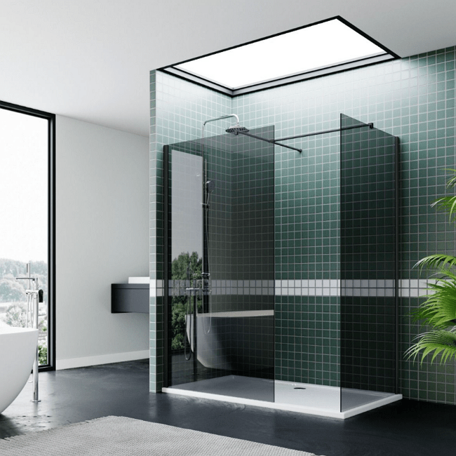 ELEGANT 1200X700mm Walk-In Shower Enclosure 