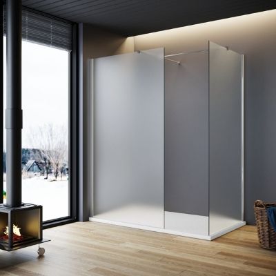 Frosted Walk-In Shower Enclosures