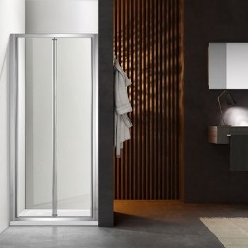 Bi Fold Doors For Bathroom UK - Cost Of Bifold Doors Installed uk - Frameless Bifold Shower Door