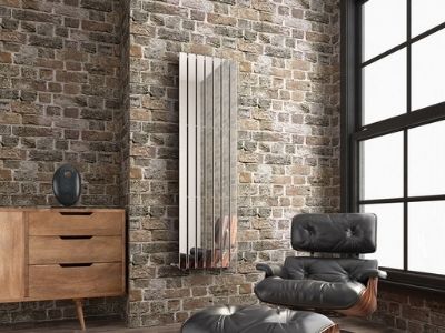 Chrome Vertical Flat Panel Radiators