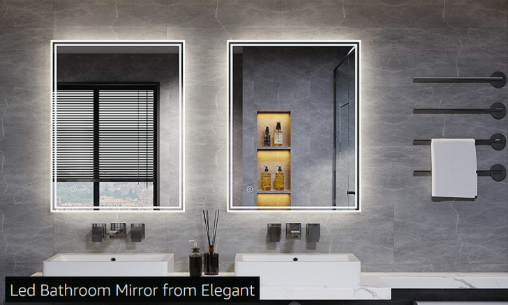 Accentuate An Elegant Glass Led Mirrors In Your Bathroom